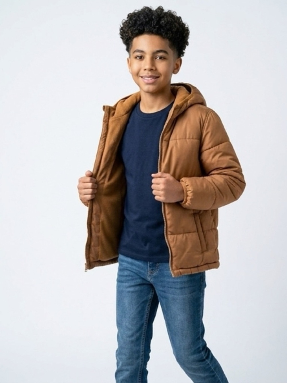 Old Navy Kids Brown Puffer Jacket